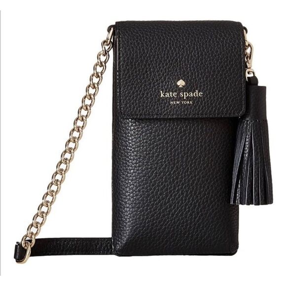 Kate Spade North/South Crossbody Pebbled Leather Crossbody phone case  excellent - Picture 1 of 9
